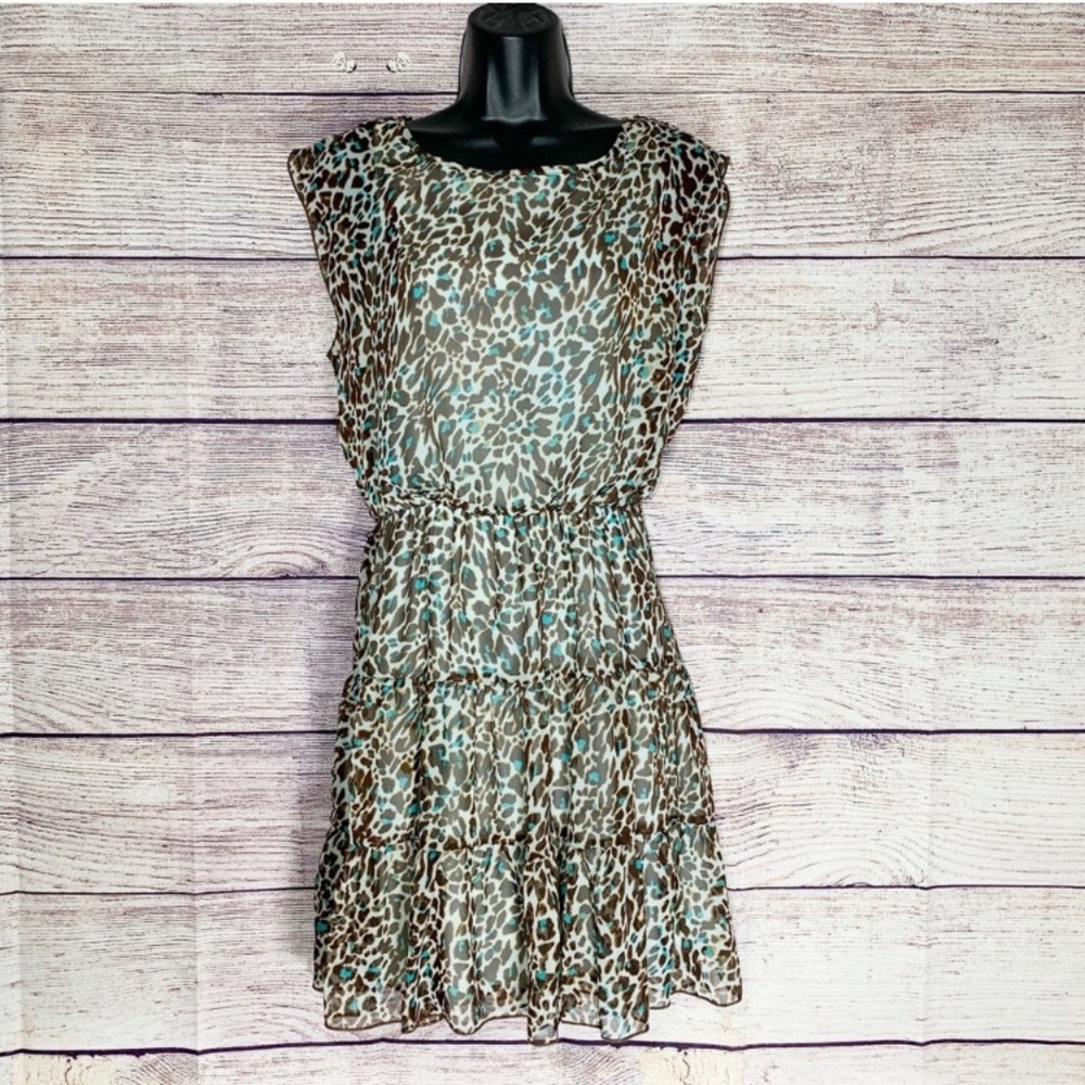 🌵5/$20🌵Speechless animal print tiered mini dress